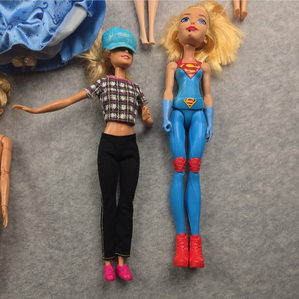 Mattel Barbie Doll Lot 19 My Scene DC Supergirl Made to Move Cinderella AS IS - Picture 2 of 16